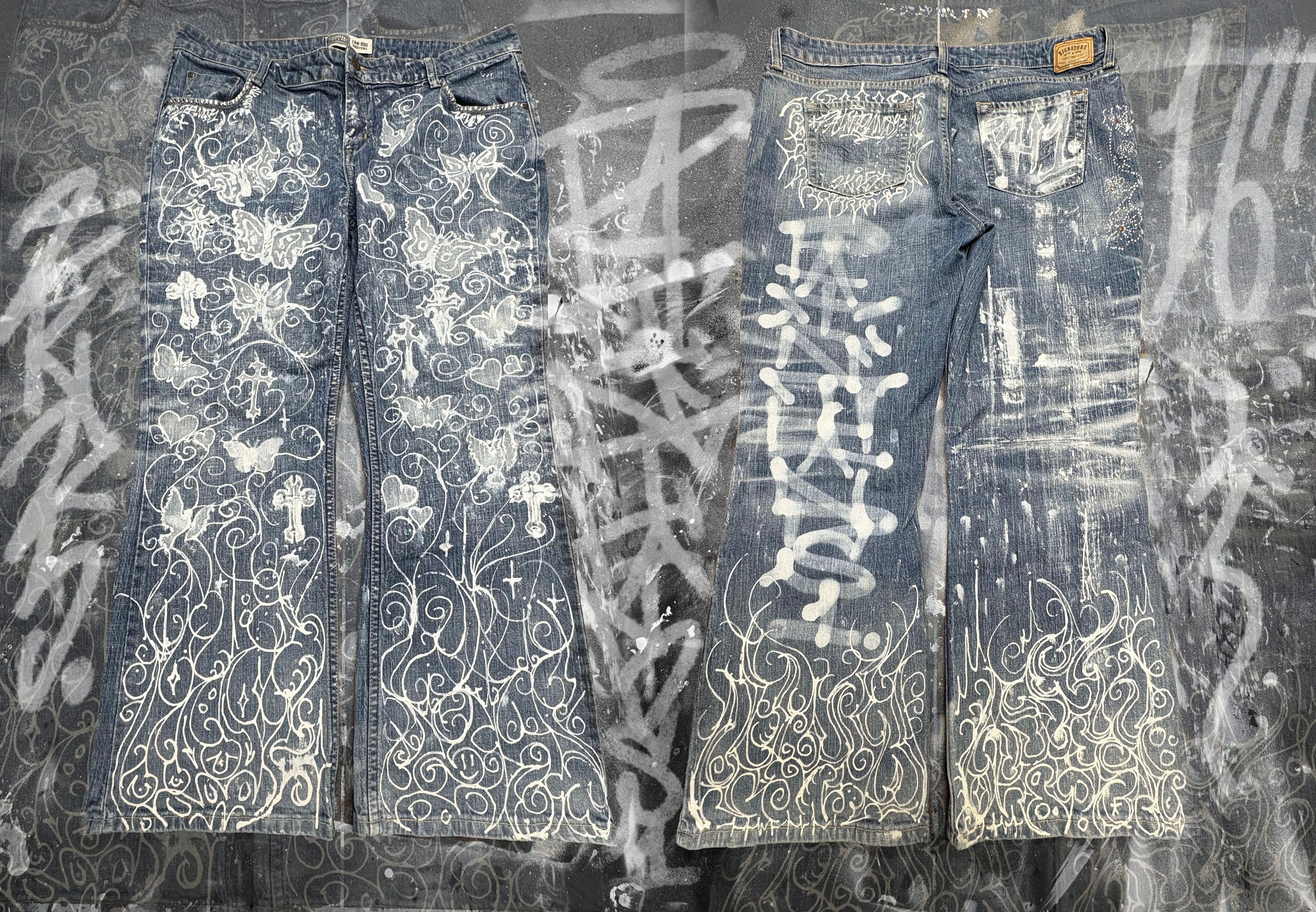 Bootcut Butterfly Jeans