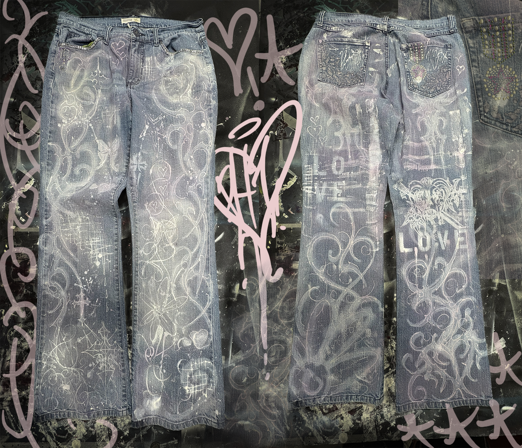 Pink Love jeans