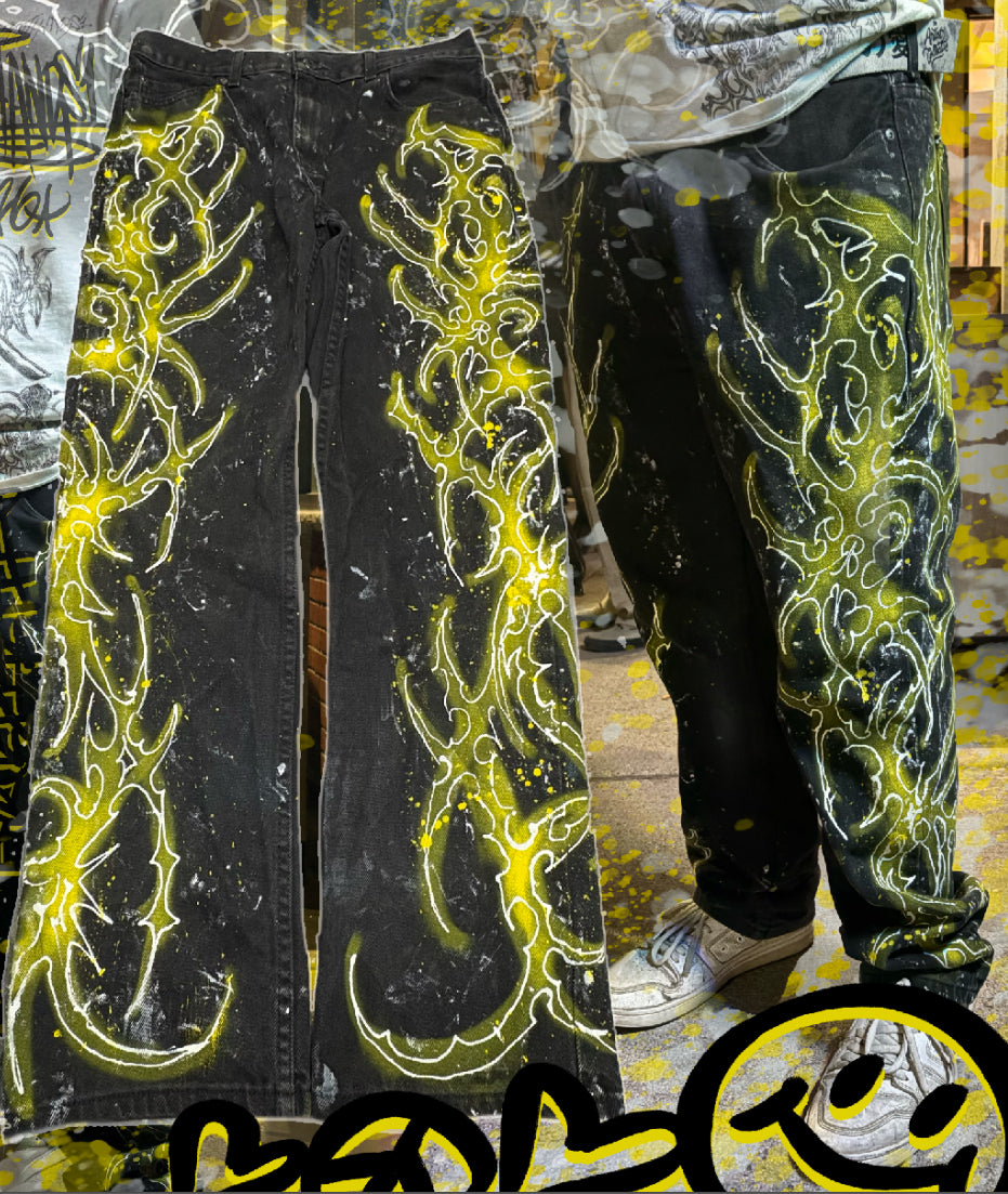Yellow Sigilism Jeans